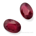 Venda por atacado 10 * 8mm forma oval natural ruby ​​moçambique